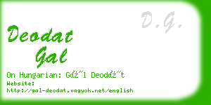 deodat gal business card